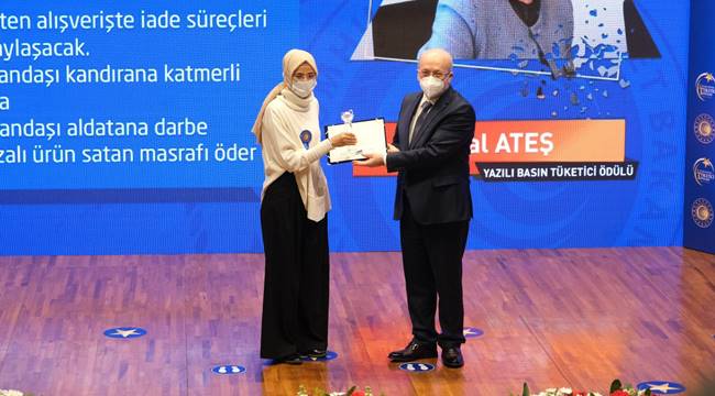 Ticaret Bakanlığı 'Tüketici Ödülleri' - Yazılı Basın Ödülü - Tüketici Postası'nın