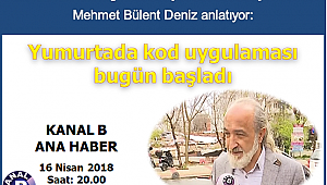 Yumurtada kod uygulaması bugün başladı