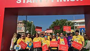 Otizmli çocuklar için koştular