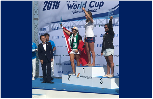 Rüzgar sörfü sporcumuz Lena Erdil, Japonya’da 2. oldu