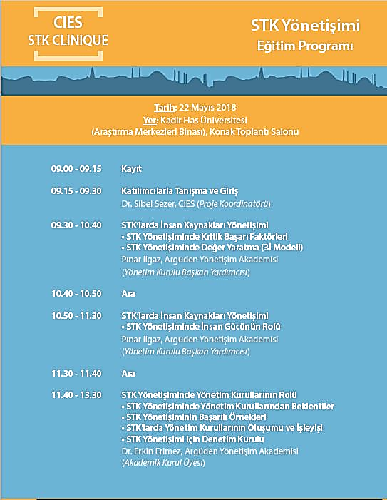 STK Clinique'den "STK Yönetişimi" Eğitimi