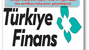 Türkiye Finans kira sertifikası halka arzını tamamladı