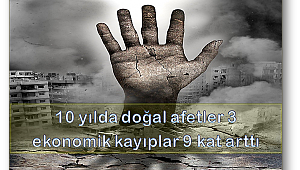 10 yılda dünya genelinde doğal afetler 3 kat arttı