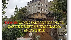 TMMOB: Çöken sadece bina değil