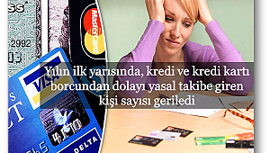 Kredi ve kredi kartı borcundan dolayı yasal takibe giren kişi sayısı geriledi