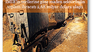 Maden sektörünün toplam ihracatı 2,68 milyar dolara ulaştı
