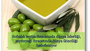 Zeytin ve zeytin yağında ihracat hedefleri büyüdü
