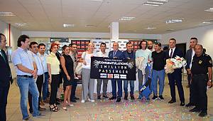 Gazipaşa 1 milyonuncu yolcuyu karşıladı