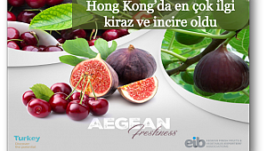 Hong Kong’da en çok ilgi kiraz ve incire oldu