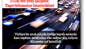 Otomobiller yılda ortalama 13 bin 117 kilometre yaptı
