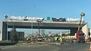 3. Havalimanı'na tabelası asıldı