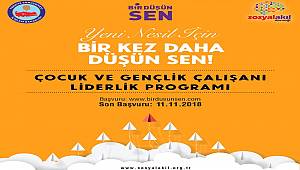 Dikkat! Çocuk ve Gençlik Liderlik Programı yapılacak