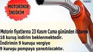 Motorine indirim var ve pompaya yansıyacak: TABGİS açıkladı