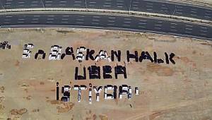 UBER sürücülerinden ilginç eylem