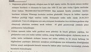 DOĞTAŞ hem teslimat yapmadı hem müşteriyi sorumlu tuttu