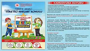 Türkiye Geneli Tüketici Hakları Konulu Resim Yarışması düzenleniyor!