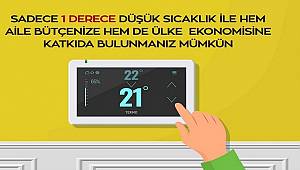 Doğal gaz faturasında tasarruf için...