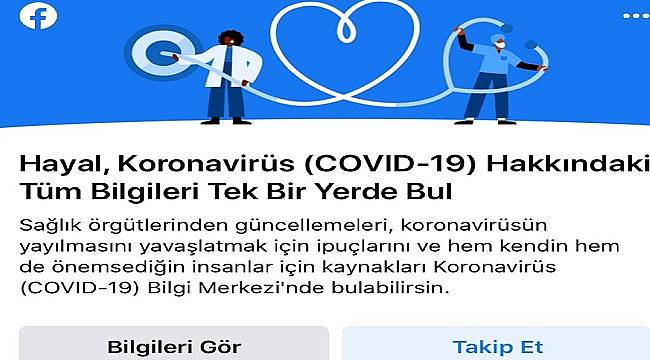 Facebook, Koronavirüs (COVID-19) Bilgi Merkezi'ni Türkçe olarak Hayata Geçirdi