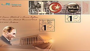 PTT'den 10 Kasım Atatürk'ü Anma Günü için Özelgün Zarfı