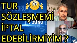 Paket tur sözleşmemi feshedebilir miyim?