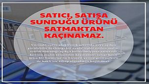 ÖNEMLİ: Satıcı - Satışa sunduğu ürünü satmak zorunda!