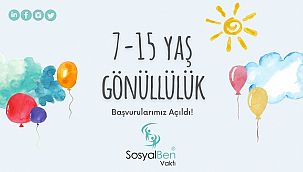 SosyalBen Vakfı, çocukları gönüllü olmaya davet ediyor 