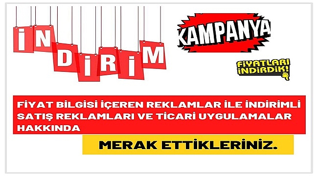 'İndirimli satışlarla ilgili' merak edilenler için tıklayın!