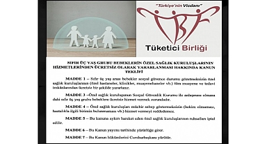 Tüketici Birliği Federasyonu ''Milletvekillerine Çağrı yaptı''