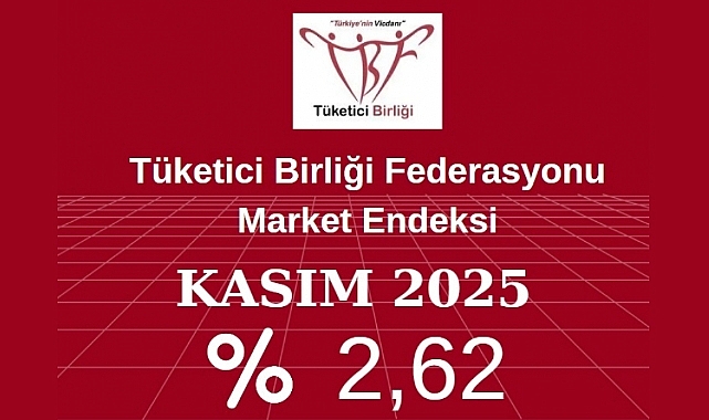 Market Endeksi Kasım ayında yüzde 2,62 arttı