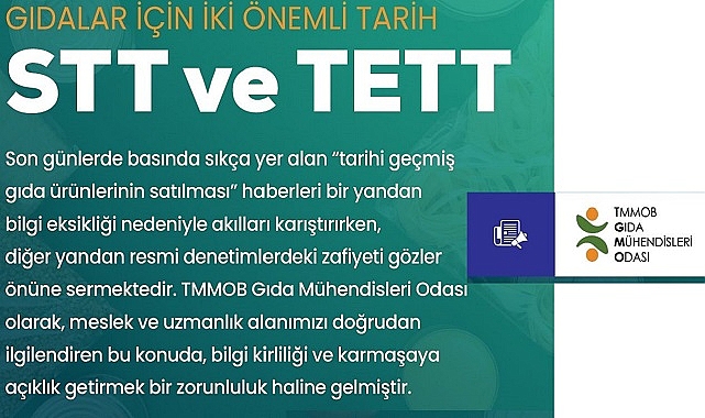 TÜKETİCİLER 'Son Tüketim ve Tavsiye Edilen Tüketim Tarihi nedir?'